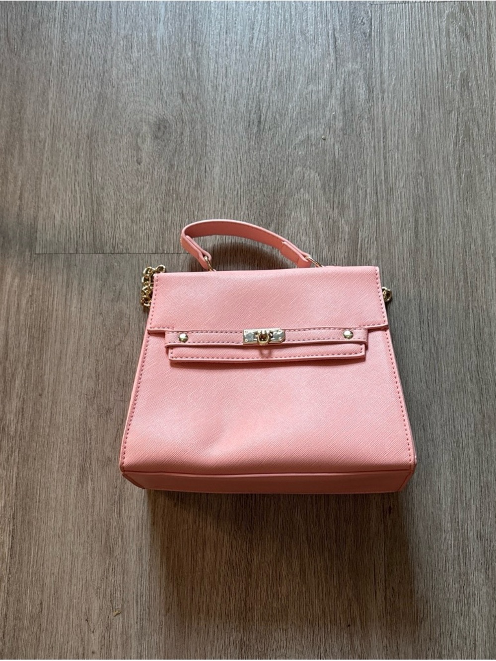 Pink Structured Top-Handle Women’s Bag
